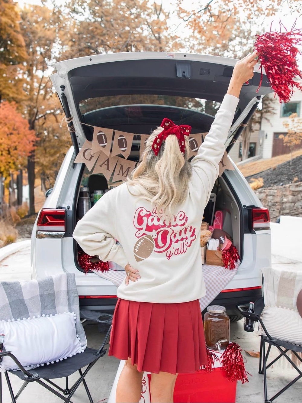 Living Fully Co Football Game Day Sweatshirt